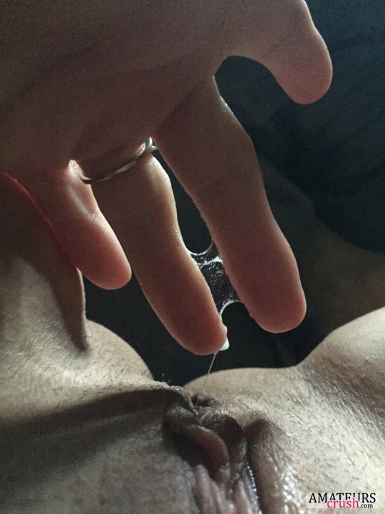 Thick sticky wet fingers of of grool in juicy pussy pics